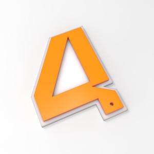 Lando Norris #4 F1 Keychain - 3D Printable