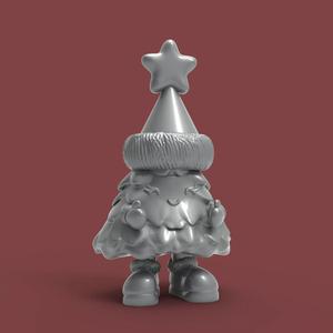 cute christmas tree 3d printable toy