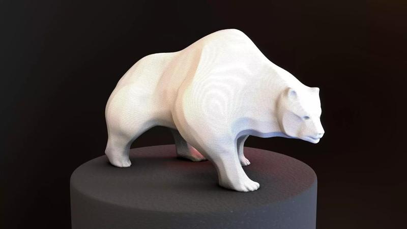 Bear highpoly lowpoly sculpt 3d print