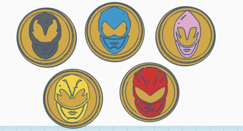 Power Rangers 2017 Movie Helmet Power Coins