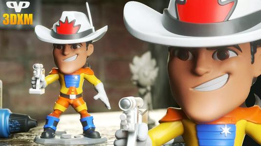 Bravestarr Chibi STL for 3D Printing ChibiSTL 3DXM