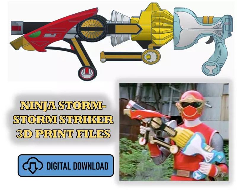 Ninja Storm Wind Weapons Bundle- Storm Striker ALL 3