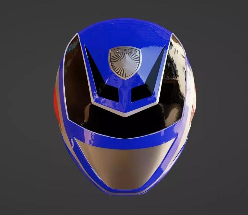 Power Rangers SPD Blue Ranger Deka Blue helmet
