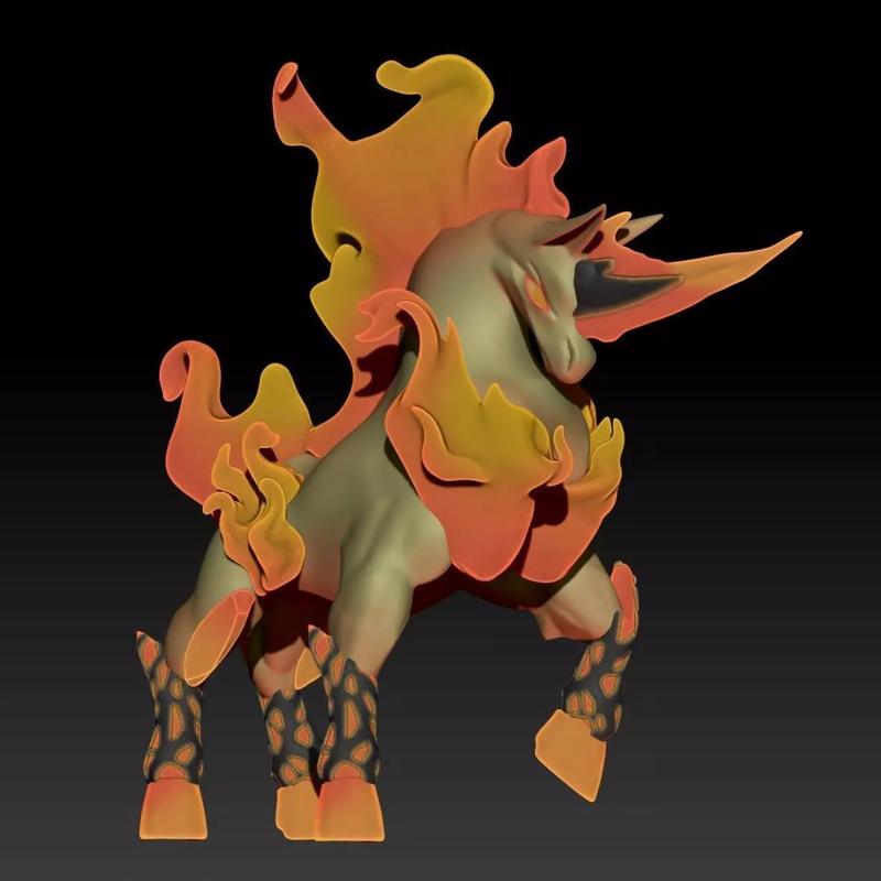 Fakemon Mega Evolution Pokemon Rapidash