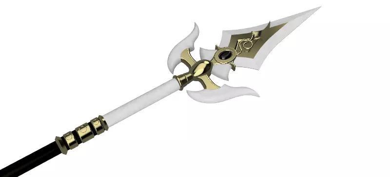 White Tassel STL Files Genshin Impact