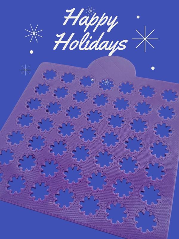 Stencil - Christmas snowflake for sprinkles