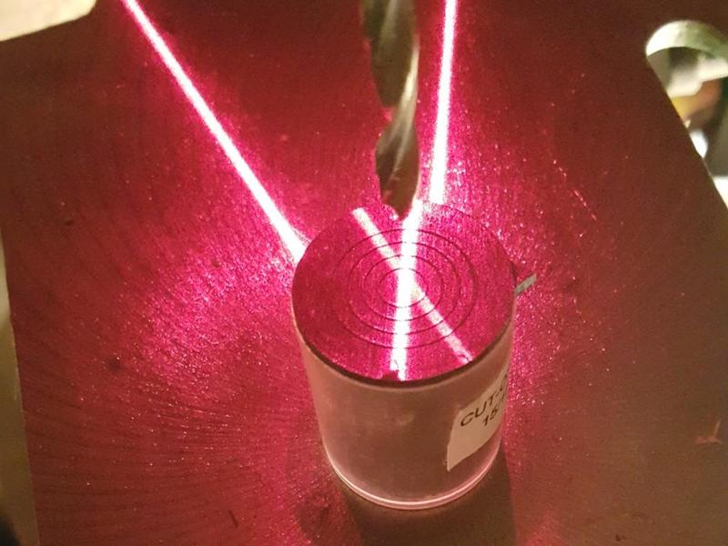 Laser guide (sight, crosshair) for drill press