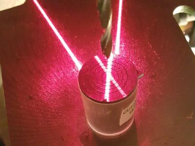 Laser guide (sight, crosshair) for drill press