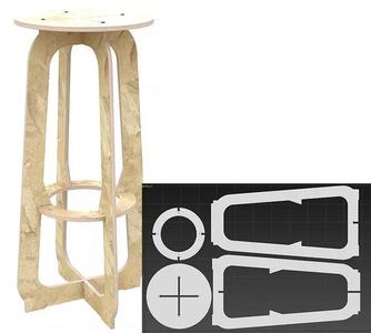 Stool Dani for CNC router cut