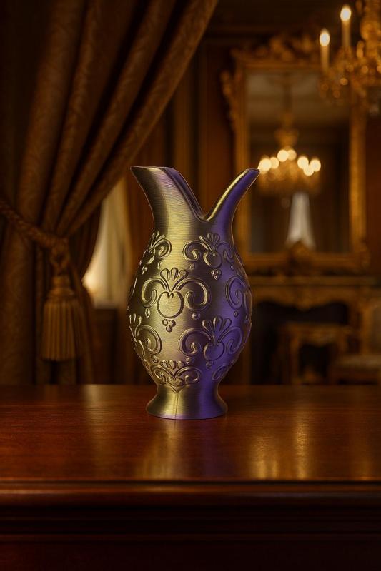Lys d'Or Vase – Ornate Baroque Vase with Royal Fleur Design