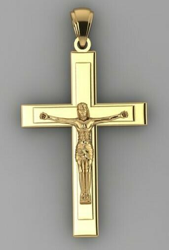 Christ on Cross Pendant P137
