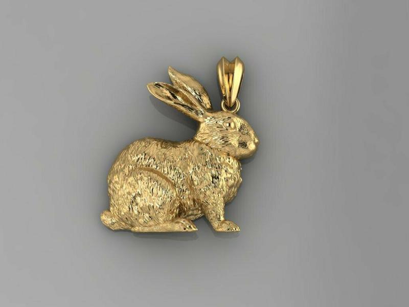 Rabbit Pendant P424