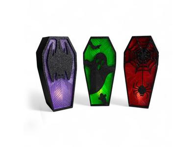 Coffin Tealight Candle Storage Box - No AMS Needed