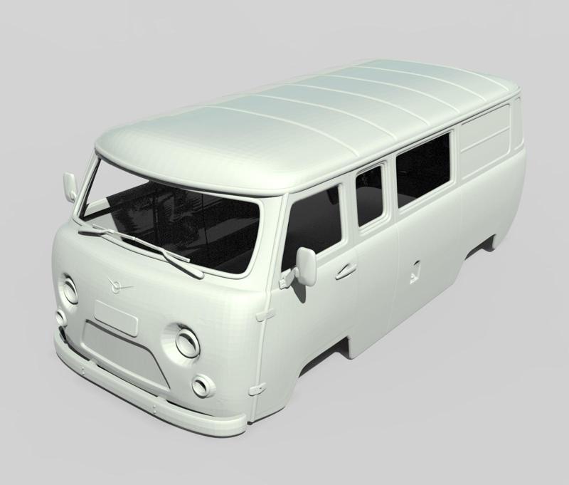 УАЗ Буханка / UAZ Bukhanka 313mm Axial