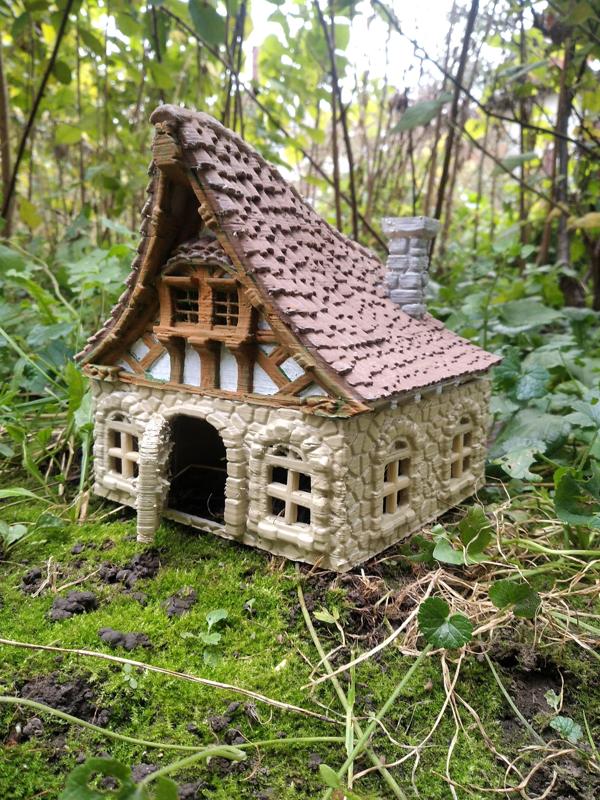 Medieval Cottage Hamster House 3D Model - Printable Miniature Pet Shelter