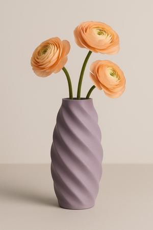 Spiral Twist Modern Vase – 3D Printable Decorative Flower Vase