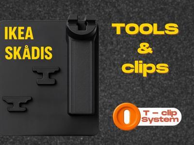 IKEA SKADIS T-clip tool & clipsor