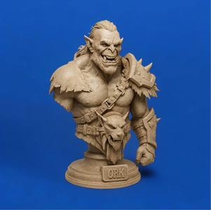 Savage Warlord – Orc Bust STL