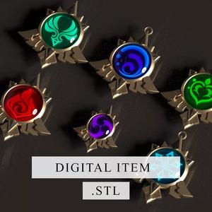 Genshin Impact - Mondstadt Vision - 3d file stl