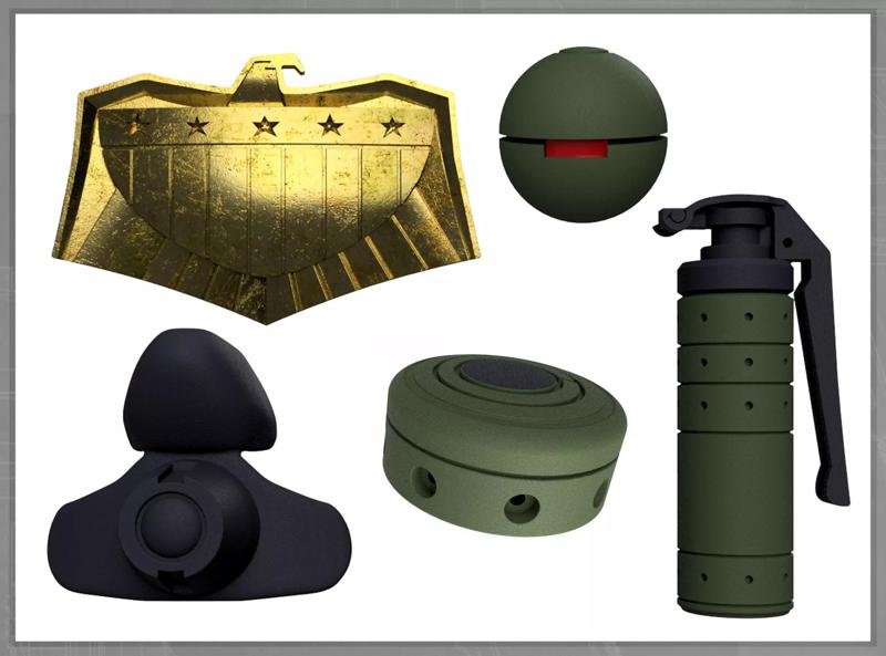 Dredd accessories