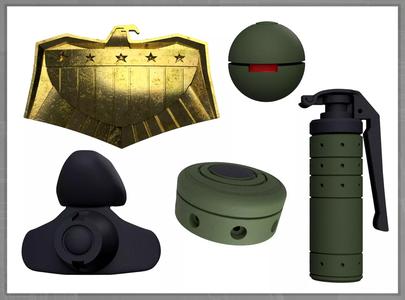 Dredd accessories