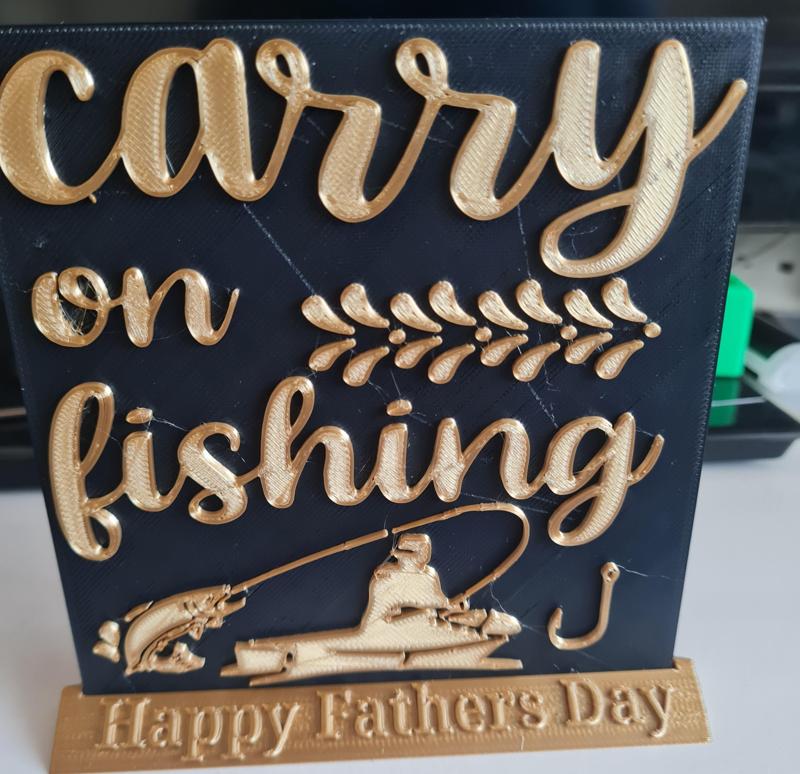 Father’s Day Plaque Carry On Fishing