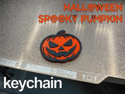 Halloween Spooky Pumpkin Keychain