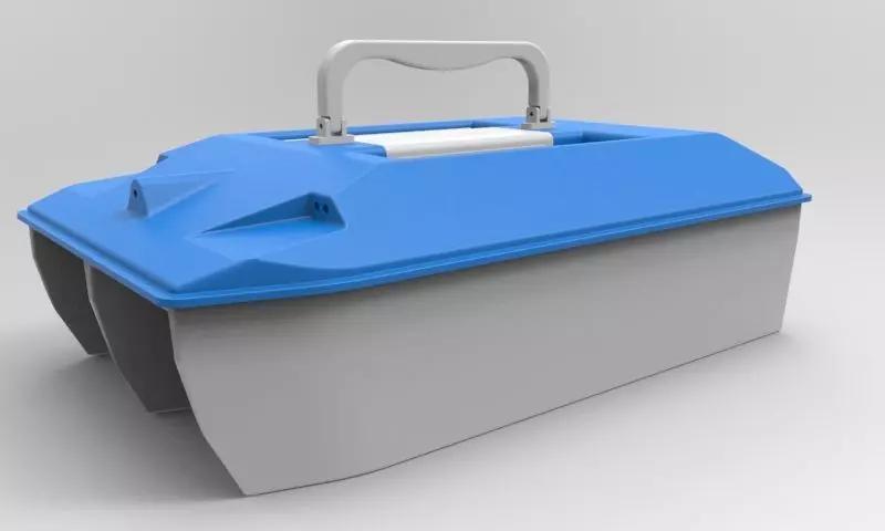 Large format baitboat for carpfishing with waterjet