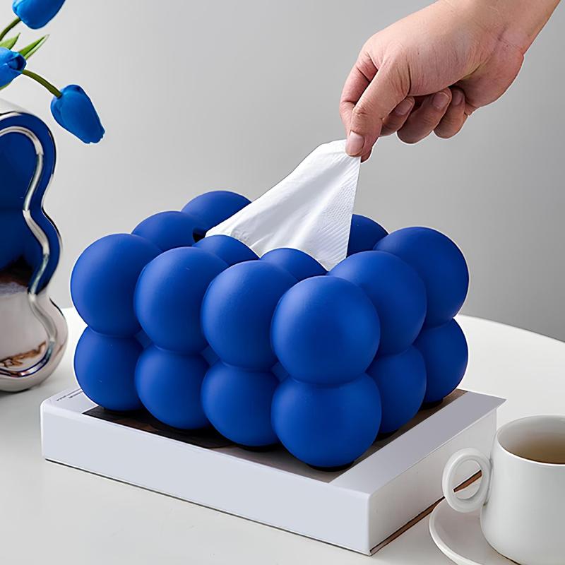 Cloud Tissue Box, Bubble Tissue Holder, Marshmallow Napkin Box, Tissue Dispenser for Living Room Bedroom Bathroom