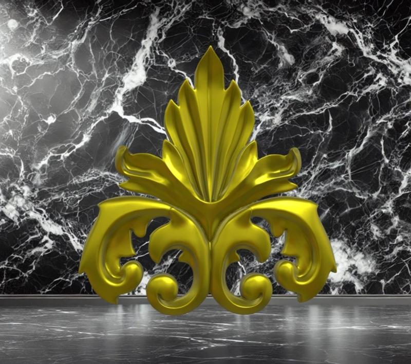 Baroque rococo ornament Acanthus leaf