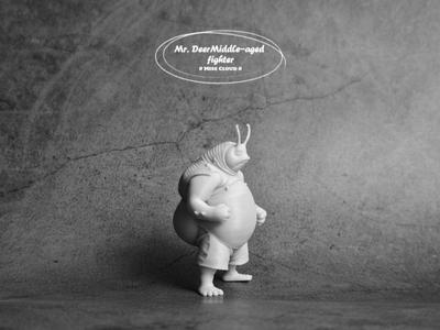 Middle-aged Fighter Series Snail Office Decoration Ornament