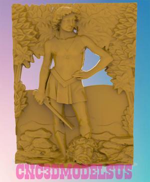 Greek panel 3D MODEL STL FILE FOR CNC ROUTER LASER