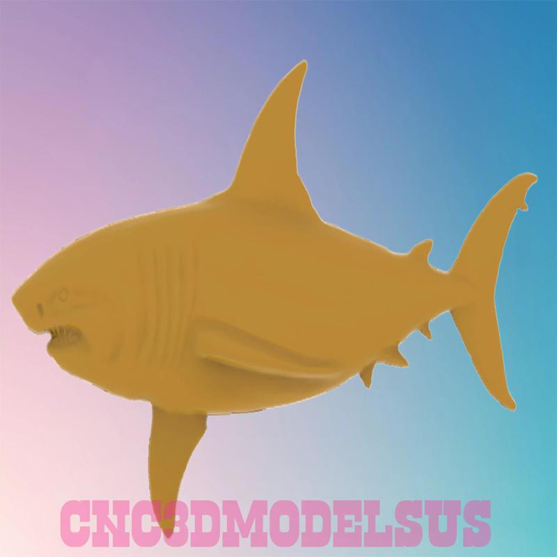 Shark 3D MODEL STL FILE FOR CNC ROUTER LASER
