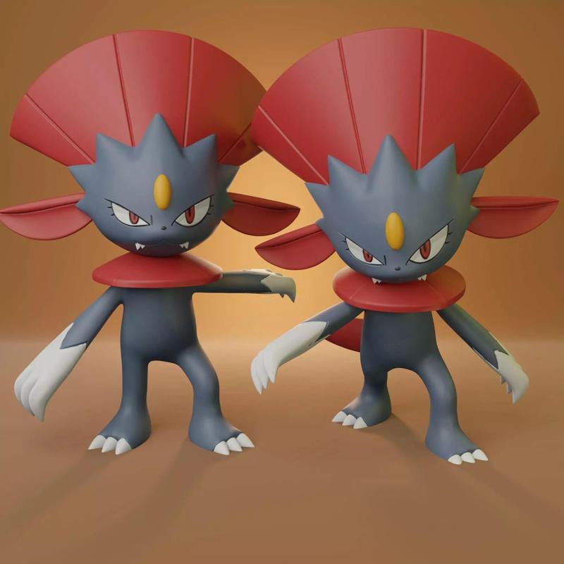 Pokemon - Weavile with 2 different poses