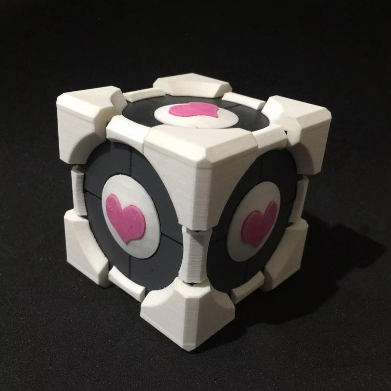 Portal Companion Cube Gift and Ring Box