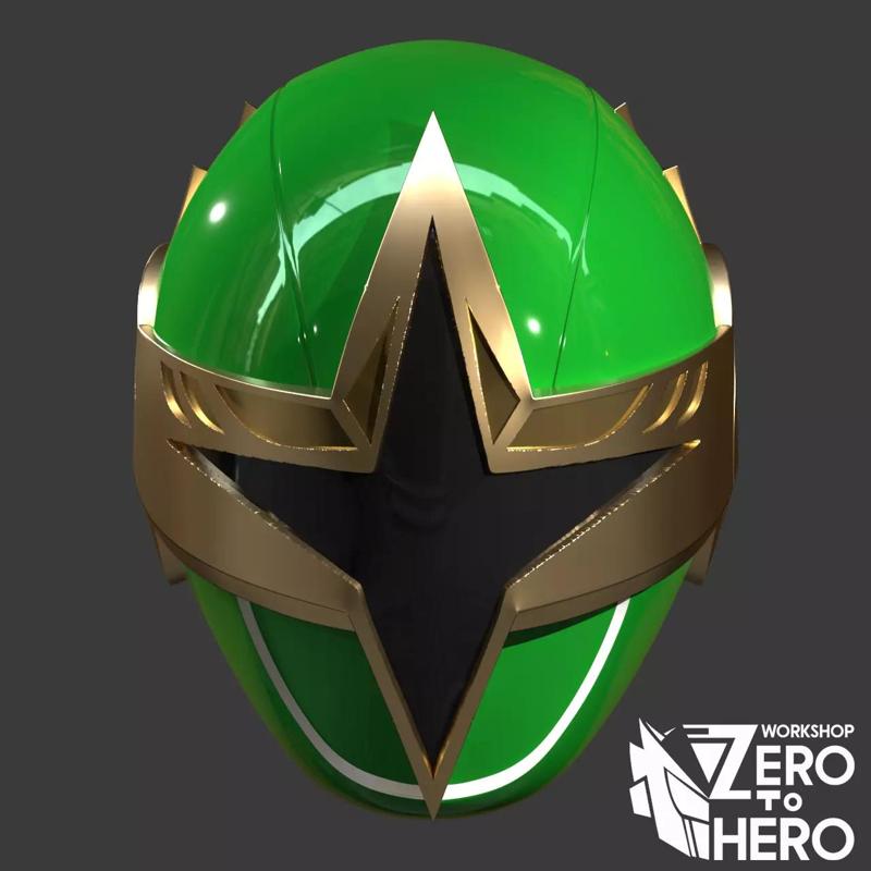 Power Ranger Ninja Storm Hurricanger Green Samurai Shuriken mode
