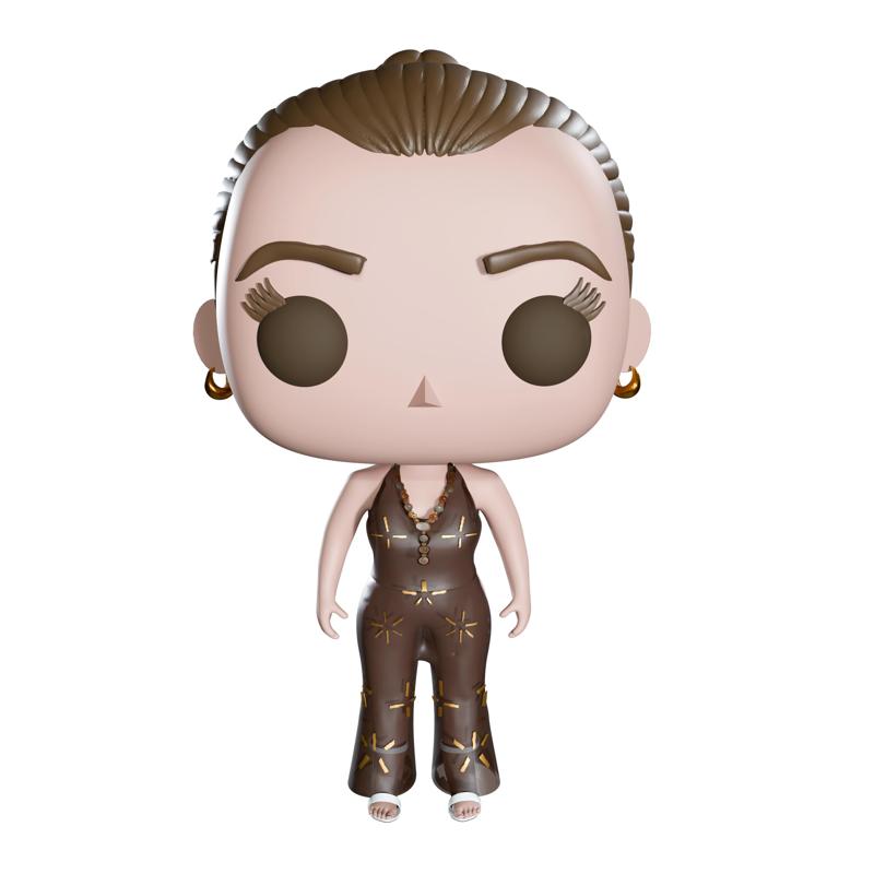 Funko pop woman brown dress