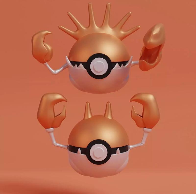 Pokemon Krabby Kingler Pokeball