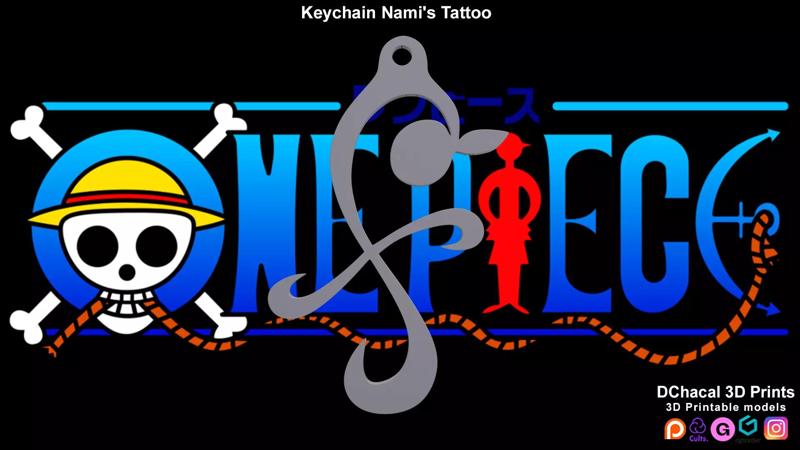 Keychain Namis Tattoo - One Piece