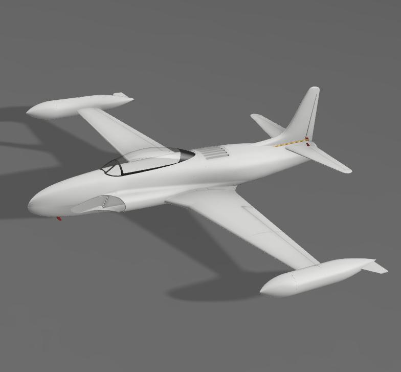 Mini T-33 Shooting Star / CT-133 Silver Star 640mm 40mm fan (L3D)