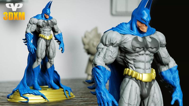 Simon Bisley Batman STL for 3D Printing 3DXM ChibiSTL