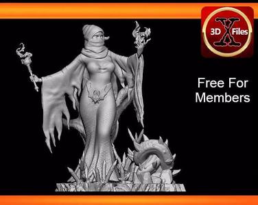 Shadow Weaver - MOTU Statue  - 3D Print Statue