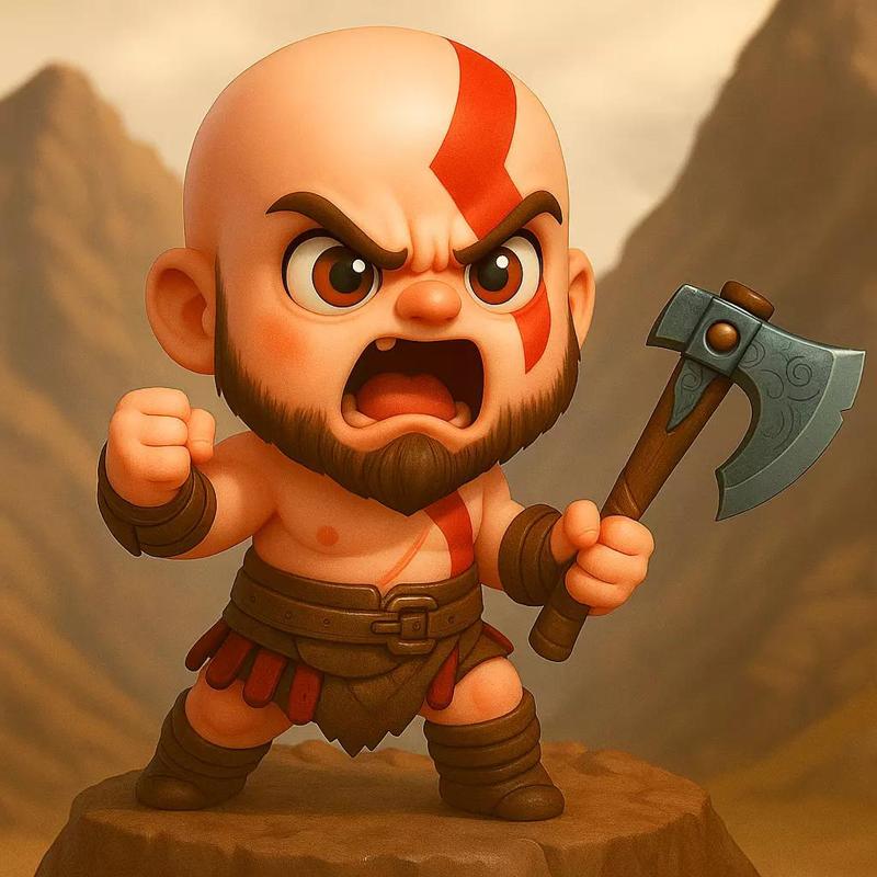 Chibi Kratos  Baby God of Rage