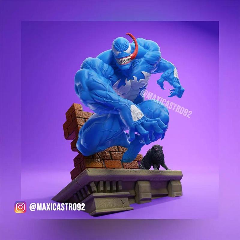 Venom Comic Style Statue