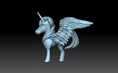 Unicorn with wings