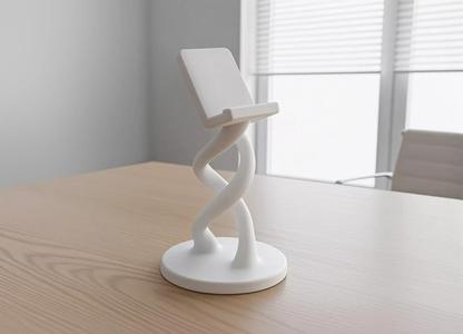 Twisted Phone Holder 3D Printable