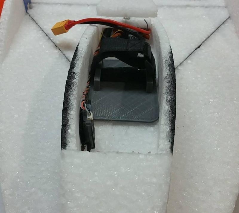 Battery tray to use battery strap with RACores BluFo. 