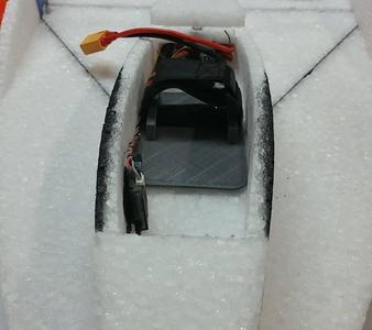 Battery tray to use battery strap with RACores BluFo. 