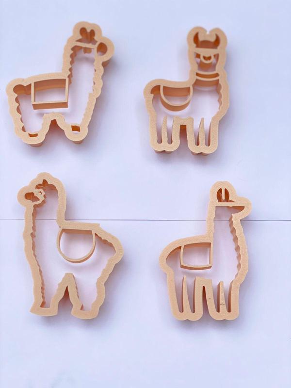 Animal Llamas Alpacas Cookie Cutter x4