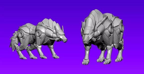 Wolf armor - animal - 3D print